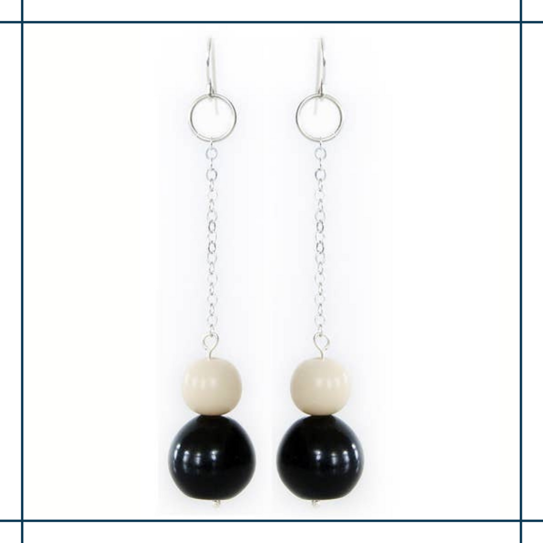 Tagua Dangle Earrings